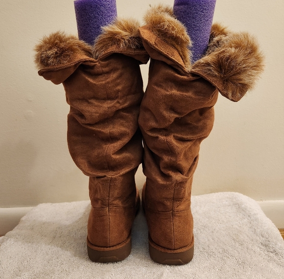 Womens New Attitude Tall Boots with faux fur size 8 - Picture 3 of 14